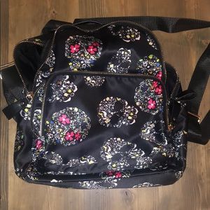 Sugar skull floral backpack